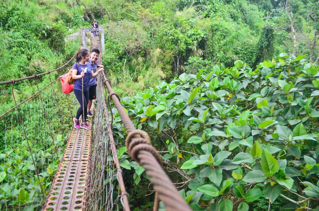 Hanging bridge to Badeo, Kibungan