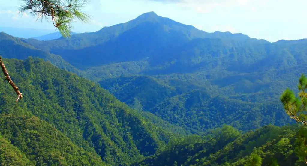 Mountain views as seen on the way to Sayang Mossy Forest Philippines