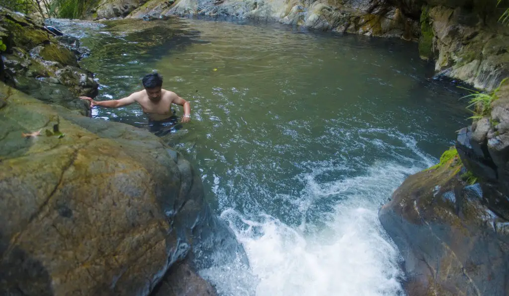 One of the pools of Blue Lagoon in Bontoc, Mountain Province.