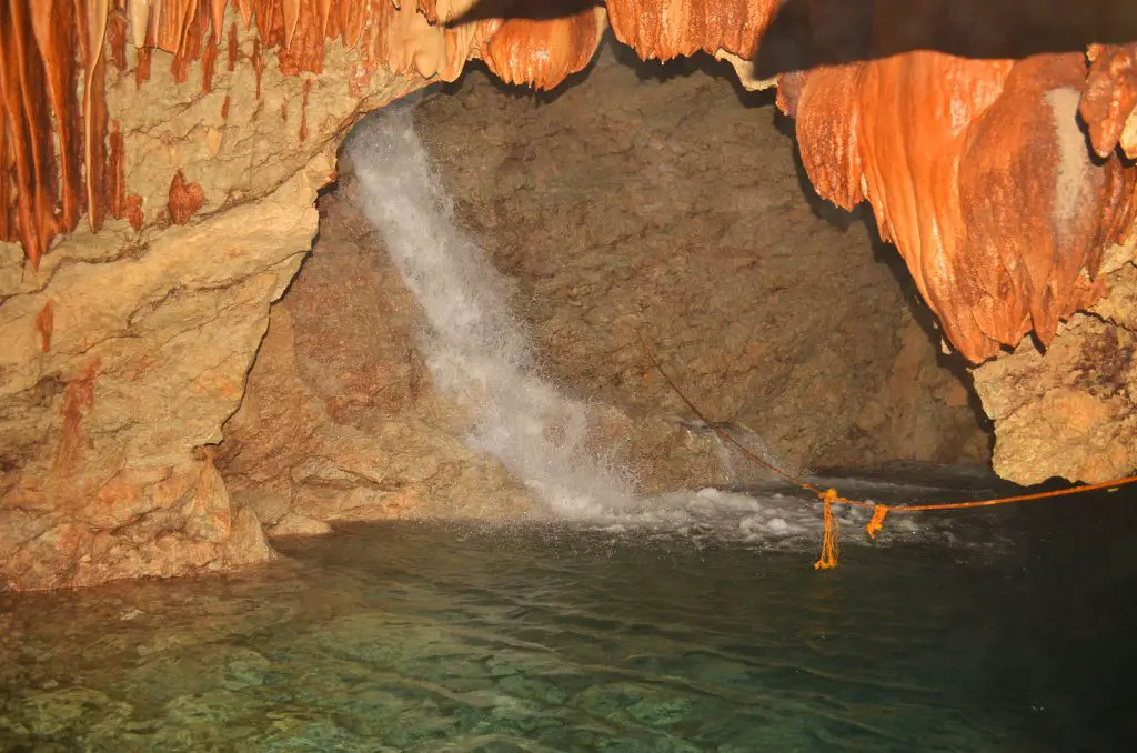 One of the waterfalls found in Aran Cave, Tuba, Benguet.