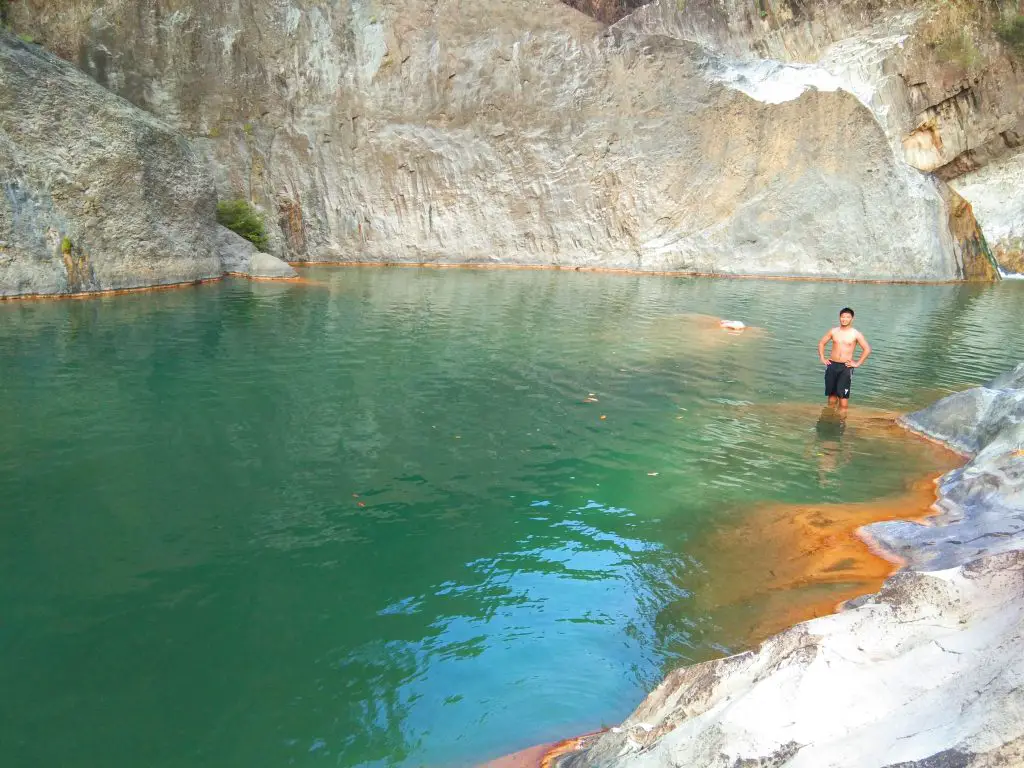 the beautiful pool of Bayokbok Falls