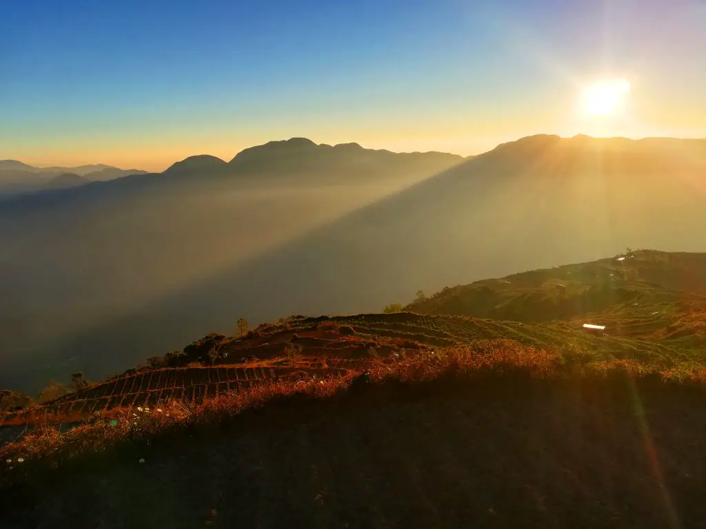 Stunning sunrise view from Mt Timbak, Atok, Benguet.