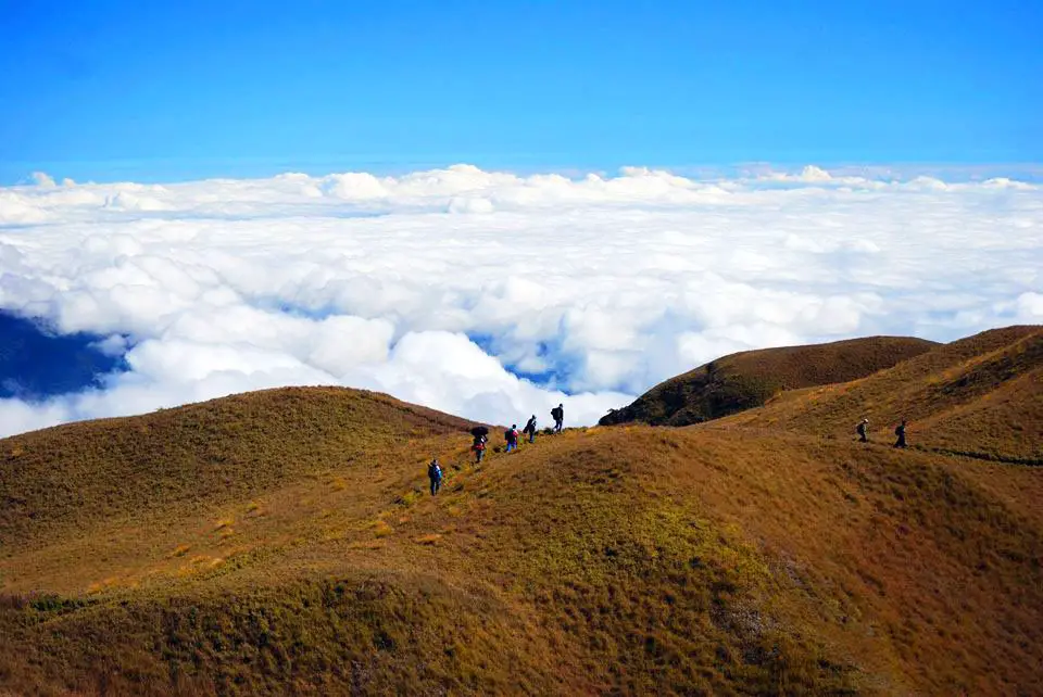 Mt Pulag is the third highest mountain in the Philippines