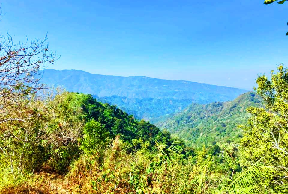 Mountain views as seen along the way going to Badi Falls of Kapangan, Benguet.