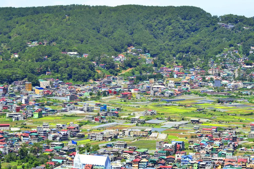 Partial view of La Trinidad as seen from Mt. Kalugong.