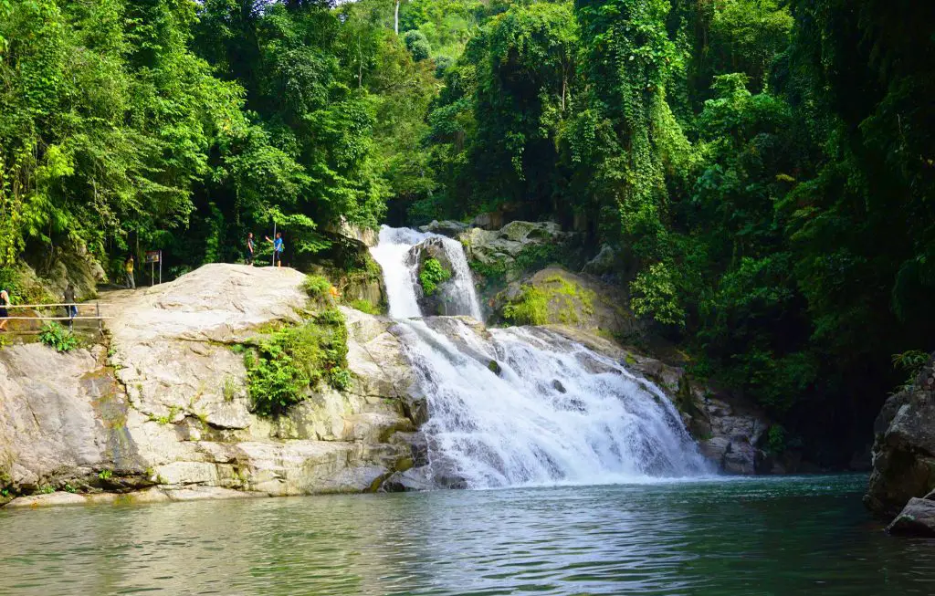 Lintungan falls is one of the tourist spots in Nueva Vizcaya,