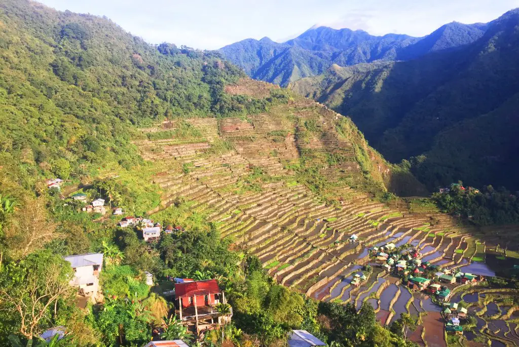 Batad Rice Terraces near Tappiya Falls in Batad, Banaue, Ifugao