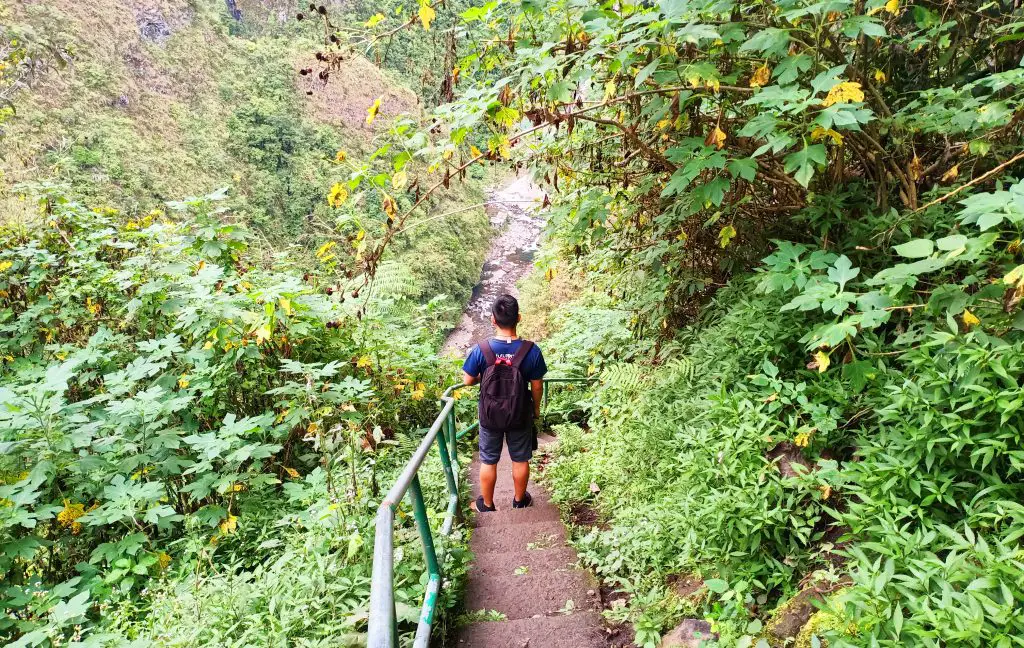 On the way to Tappiya Falls, passing across Batad Rice Terraces