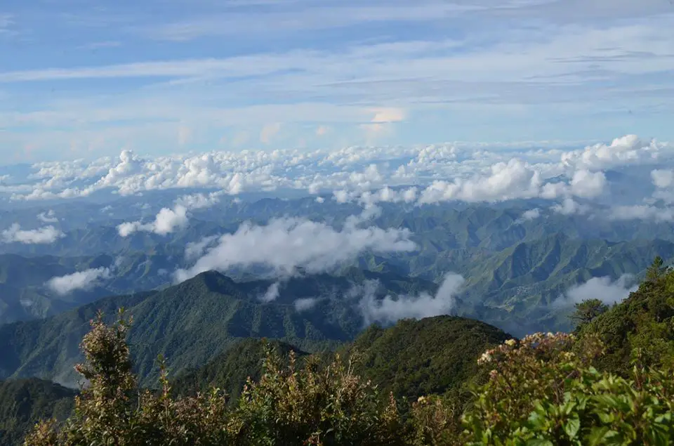 View from Mt Amuyao during clear, sunny days