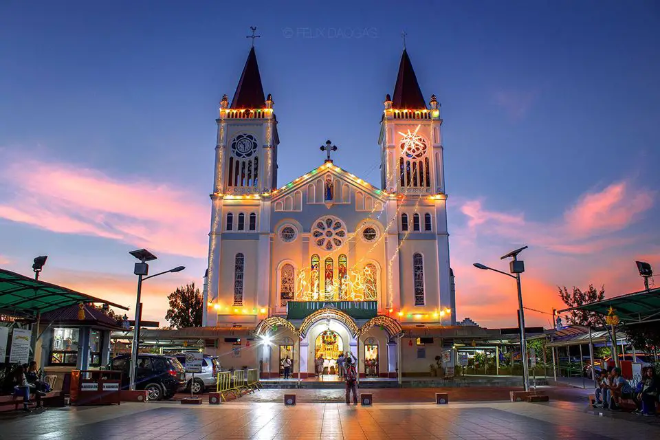 Evening View of Baguio Cathedral. Check out the Baguio Cathedral Mass Schedule.