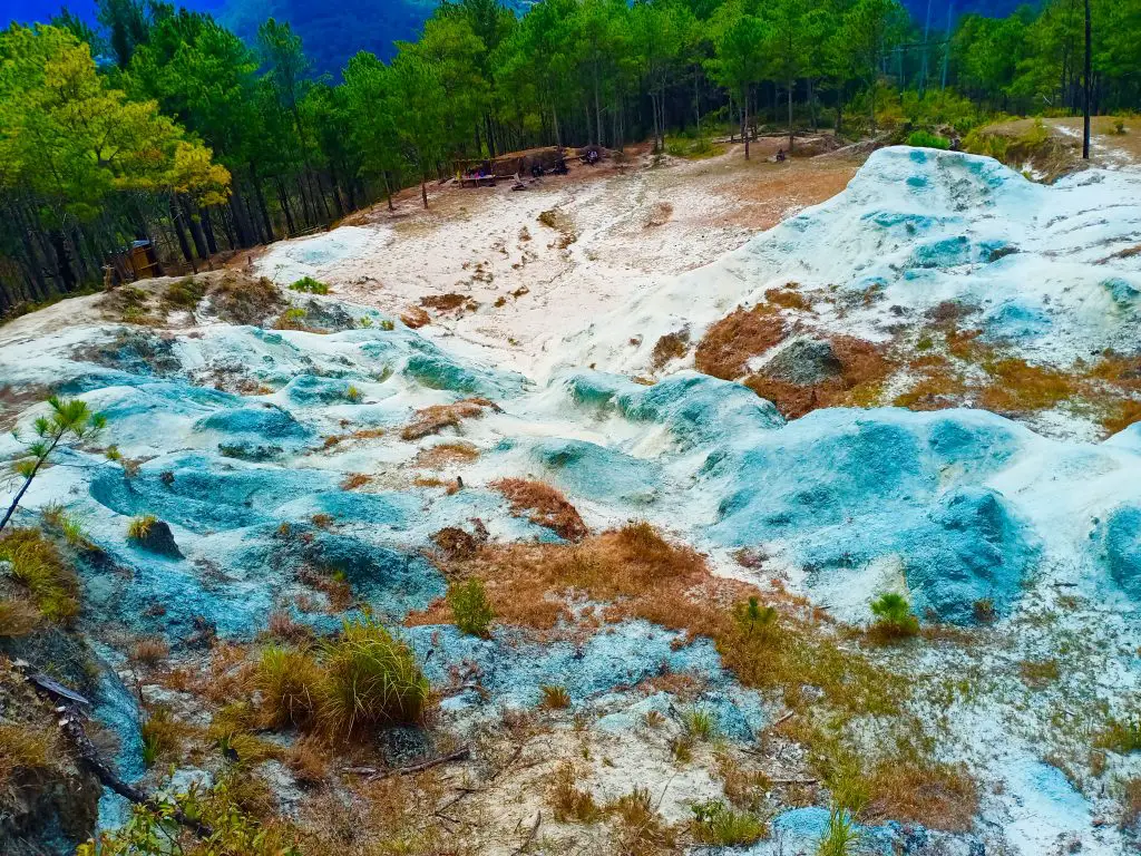 Blue mounds at Blue Soil Sagada