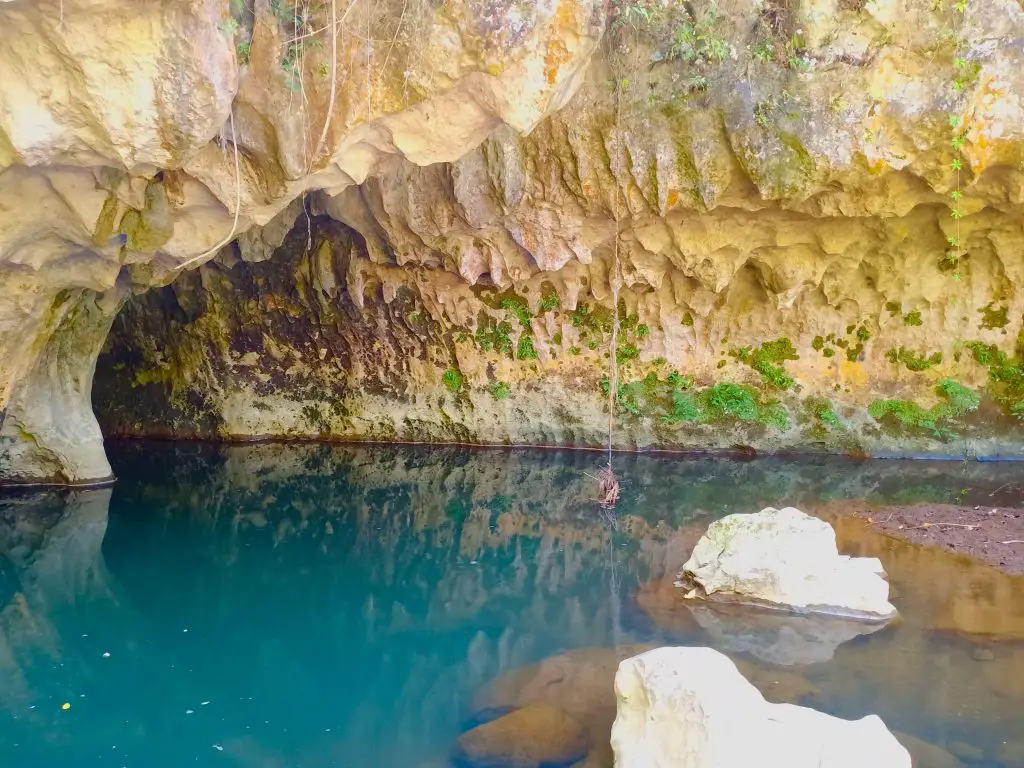 A blue lagoon near Sagada Underground River