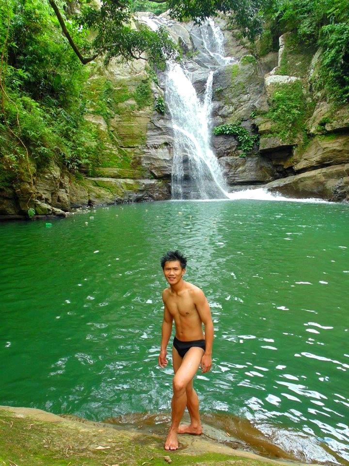 Look at the deep pool of Towing Falls in Sablan, Benguet.