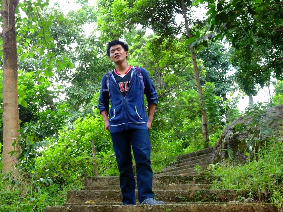 The staircase leading to Towing Falls of Sablan, Benguet. 