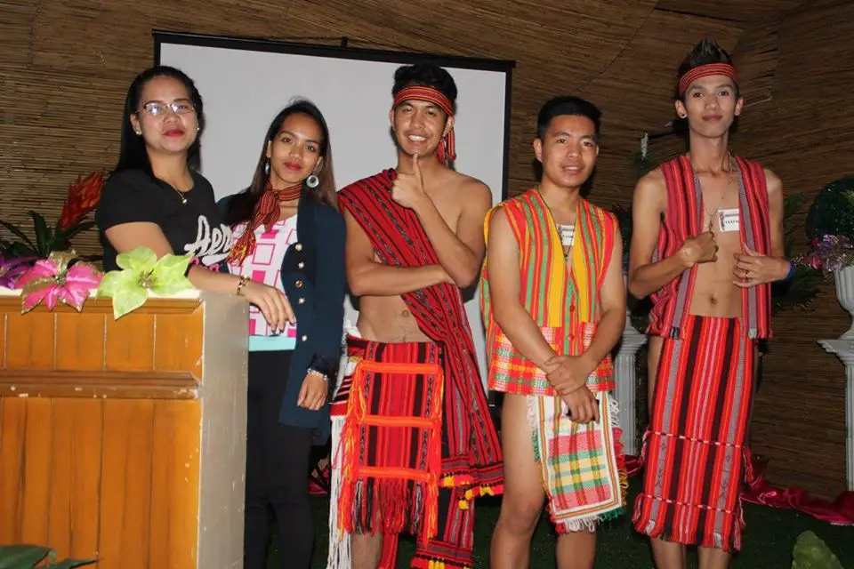 Showcasing Igorot Costume for males, females, and kids. 