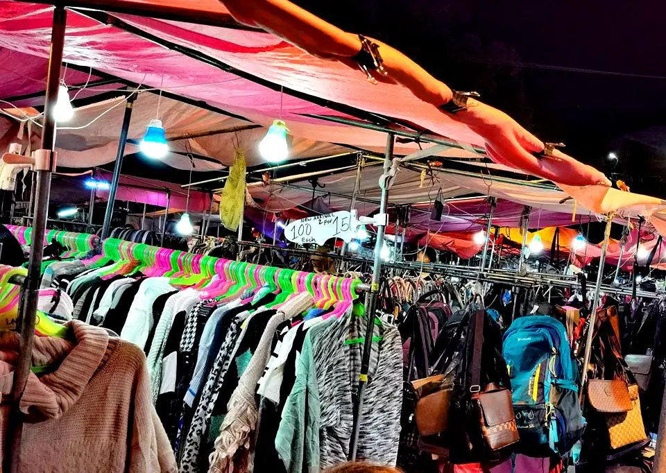 Ukay-ukay sold at Baguio Night Market