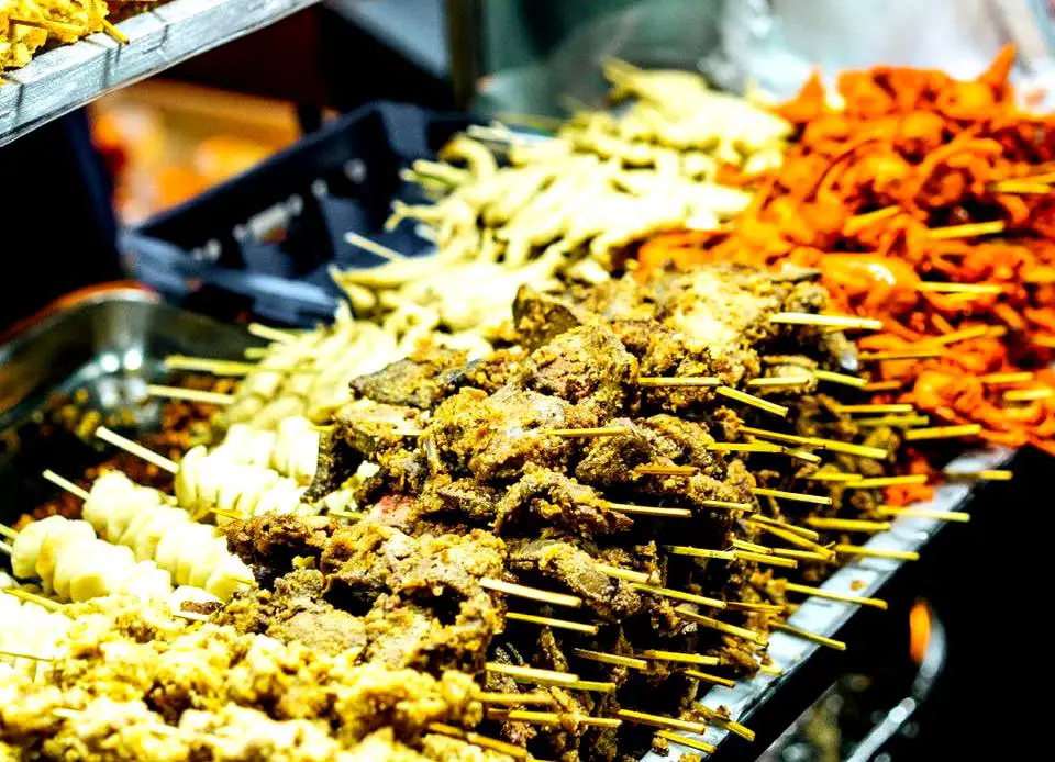 Filipino streetfood served at Baguio Night Market