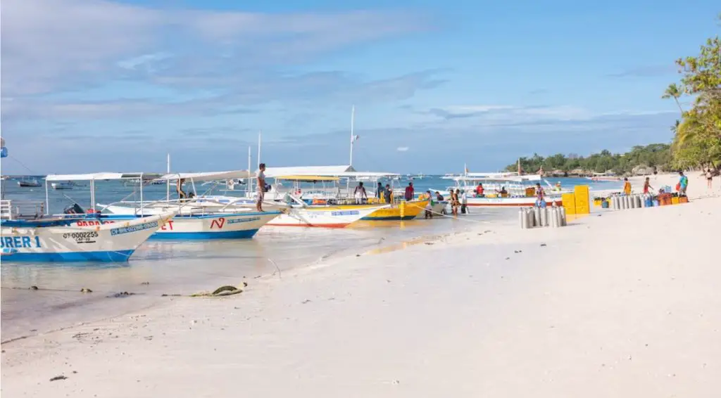 Alona Beach is a famous Bohol tourist spot